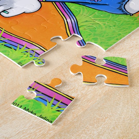 "Melody" Rainbow Guitar Hippie Fairy Puzzle Legpuzzel (Zijkant)