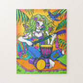 "Melody" Rainbow Guitar Hippie Fairy Puzzle Legpuzzel (Verticaal)