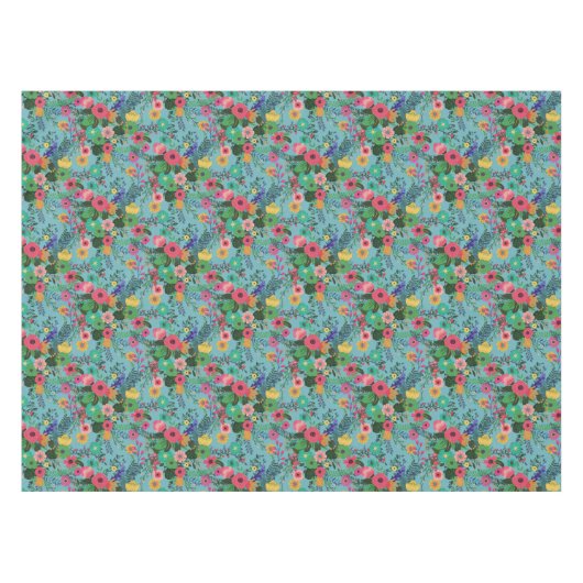 Melody Spring Blossoming Garden Tafelkleed (Voorkant (Horizontaal))