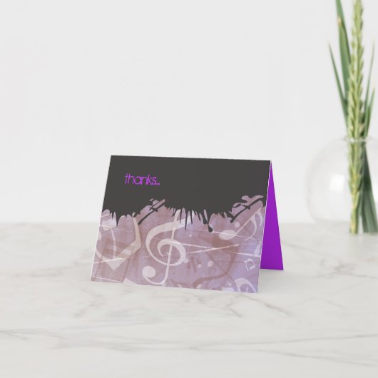 MELODY van de THORA Bar/Bat Mitswa Dankkaart Bedankkaart (Voorkant)