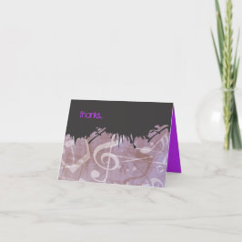 MELODY van de THORA Bar/Bat Mitswa Dankkaart Bedankkaart