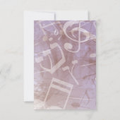 MELODY van de TORAH Bar Bat Mitzvah Party Card Kaart (Achterkant)