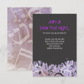 MELODY van de TORAH Bar Bat Mitzvah Party Card Kaart (Voorkant / Achterkant)