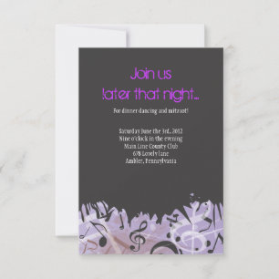 MELODY van de TORAH Bar Bat Mitzvah Party Card Kaart