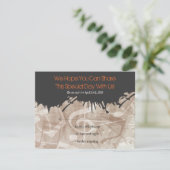 MELODY van de TORAH Bar Bat Mitzvah Reply Card RSVP Kaartje (Staand voorkant)