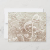 MELODY van de TORAH Bar Bat Mitzvah Reply Card RSVP Kaartje (Achterkant)