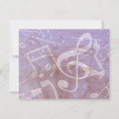 MELODY van de TORAH Bar Bat Mitzvah Reply Card RSVP Kaartje (Achterkant)