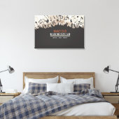 MELODY VAN DE TORAH Bar Bat Mitzvah Teken in Board Canvas Afdruk (Insitu (Slaapkamer))