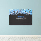 MELODY VAN DE TORAH Bar Bat Mitzvah Teken in Board Canvas Afdruk (Insitu (Houten vloer))