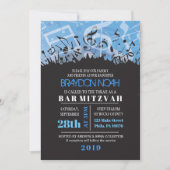 MELODY VAN DE TORAH Bar Bat Mitzvah Uitnodiging (Voorkant)