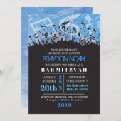 MELODY VAN DE TORAH Bar Bat Mitzvah Uitnodiging (Voorkant / Achterkant)