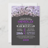 MELODY VAN DE TORAH Bar Bat Mitzvah Uitnodiging (Voorkant)
