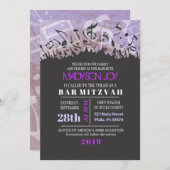 MELODY VAN DE TORAH Bar Bat Mitzvah Uitnodiging (Voorkant / Achterkant)