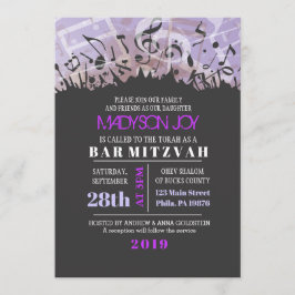MELODY VAN DE TORAH Bar Bat Mitzvah Uitnodiging