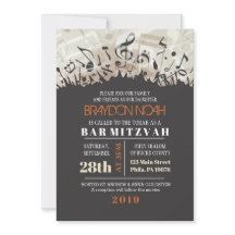 MELODY VAN DE TORAH Bar Bat Mitzvah Uitnodiging