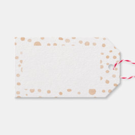 Meloen Confetti Watercolor Stippen Cadeaubijslage Cadeaulabel