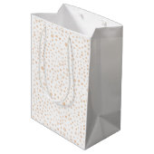Meloen Confetti Watercolor Stippen Cadeautas (Achterkant Gekanteld)