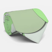Meloen Groen Monochroom Stropdas (Opgerold)