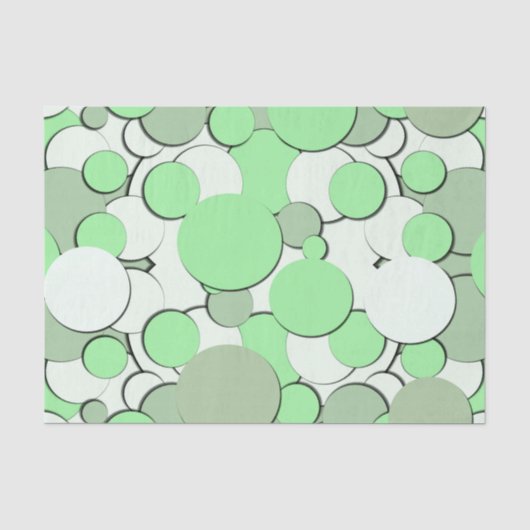 Meloen Groen Monochroom Tissuepapier (Voorkant)