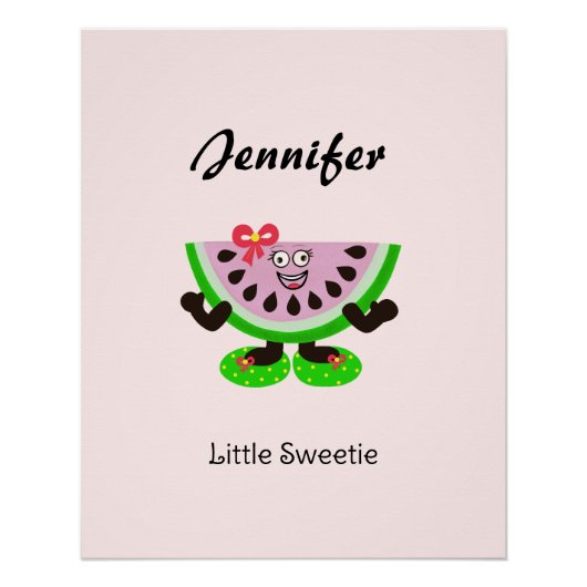 Meloen meisje perfect poster (Voorkant)