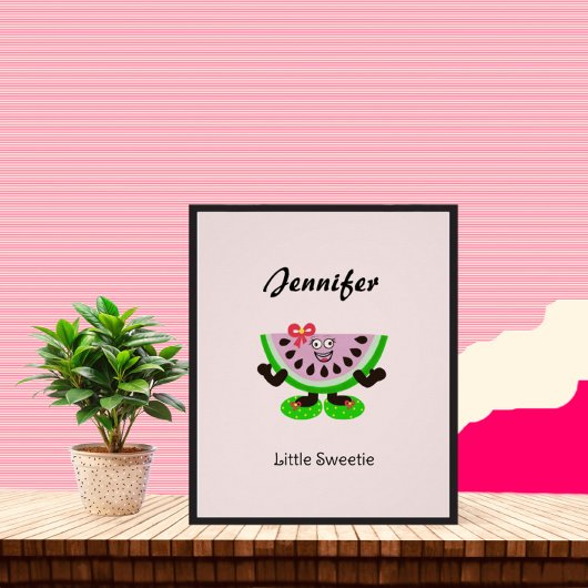 Meloen meisje perfect poster