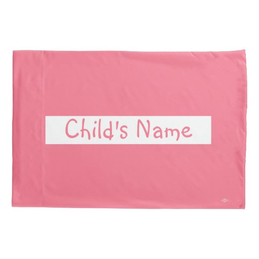 Meloen Roze met de Naam van het Kind HAMbyWG Kusse Kussensloop (Achterkant)