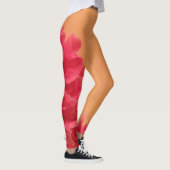 Meloen Sinaasappel en Hot Pink Floral Leggings (Rechts)