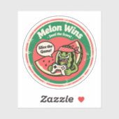 Meloen Wint! Zaai de Score Gamer Sticker (Vel)
