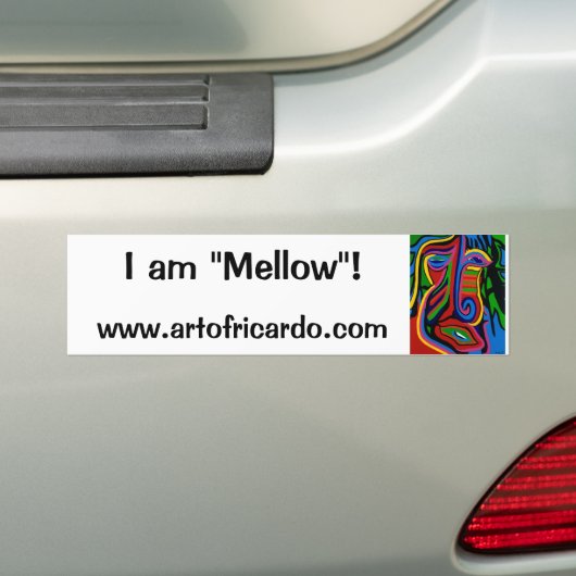 Meloendumsticker Bumpersticker (Op auto)