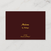 Meloenen ATC Visitekaartje (Achterkant)