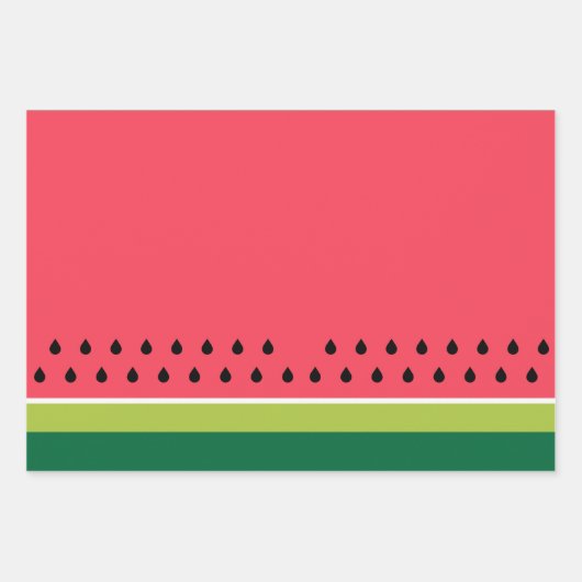 Meloenen Funky Fruit Patterned Inpakpapier Vel (Voorkant 3)