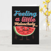 Meloenen Pun Melon Gezegde Grappig Kaart (Gele Bloem)