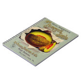 Meloenzaad Reclame Antieke Kunst Notitieboek (Linkerzijde)