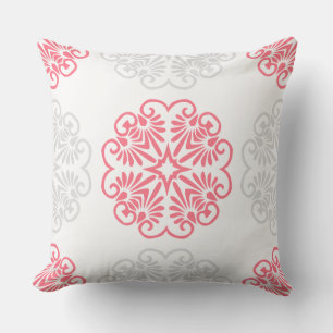 Melon/Agua Pattern Mandala Reversible Pillow Kussen