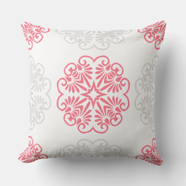 Melon/Agua Pattern Mandala Reversible Pillow Kussen (Voorkant)