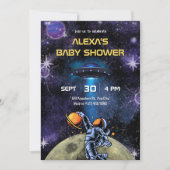 Melon Astronaut maan baby shower Kaart (Voorkant)