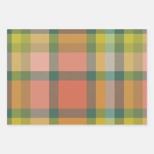 Melon & Basil Wrapping Paper Flat Sheet Set of 3 (Voorkant)