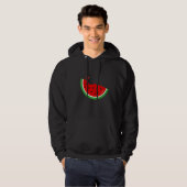 Melon Bite Summer Watermeloen Fruit Melon Seed Bit Hoodie (Voorkant volledig)