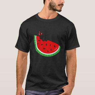 Melon Bite Summer Watermeloen Fruit Melon Seed Bit T-shirt