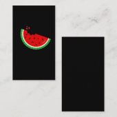 Melon Bite Summer Watermeloen Fruit Melon Seed Bit Visitekaartje (Voorkant / Achterkant)