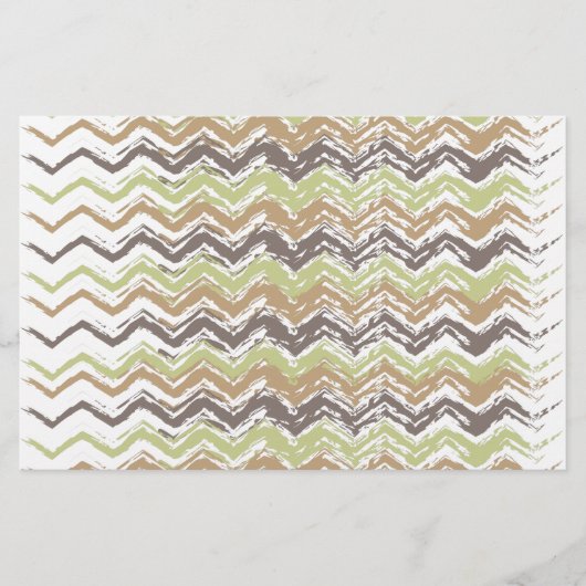 Melon Brandy Scribble ZigZag Pattern Briefpapier (Voorkant)