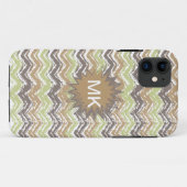 Melon Brandy Scribble ZigZag Pattern Case-Mate iPhone Case (Achterkant (horizontaal))