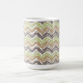 Melon Brandy Scribble ZigZag Pattern Koffiemok (Center)