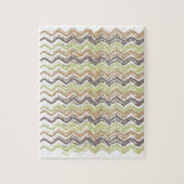 Melon Brandy Scribble ZigZag Pattern Legpuzzel (Verticaal)