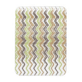 Melon Brandy Scribble ZigZag Pattern Magneet (Verticaal)