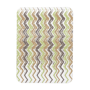 Melon Brandy Scribble ZigZag Pattern Magneet