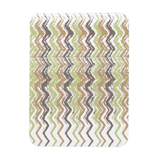 Melon Brandy Scribble ZigZag Pattern Magneet (Verticaal)
