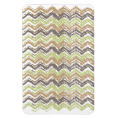 Melon Brandy Scribble ZigZag Pattern Magneet (Verticaal)