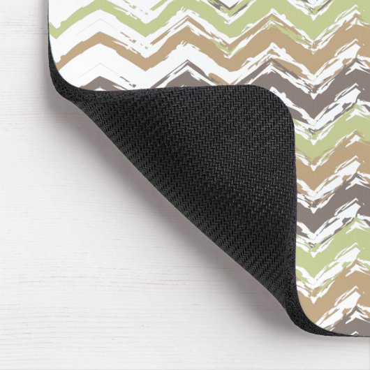 Melon Brandy Scribble ZigZag Pattern Muismat (Hoek)