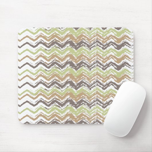 Melon Brandy Scribble ZigZag Pattern Muismat (Met muis)